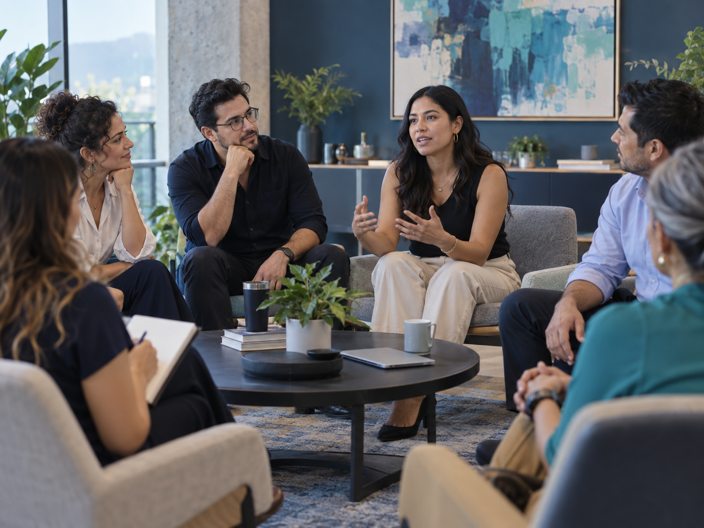 Equipo dando espacio a distintas voces en una conversación colectiva